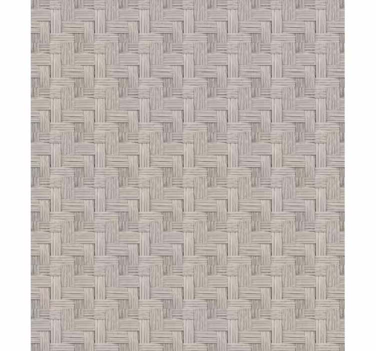 Cortina roller pasillo efecto mimbre gris hecho a mano - TenVinilo