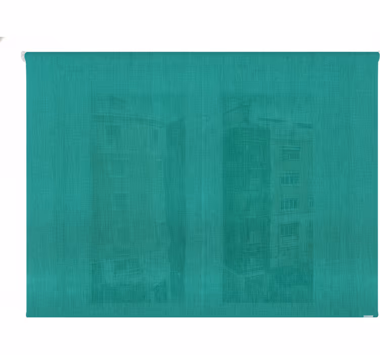 Cortina roller verde pintura para edificios - TenVinilo