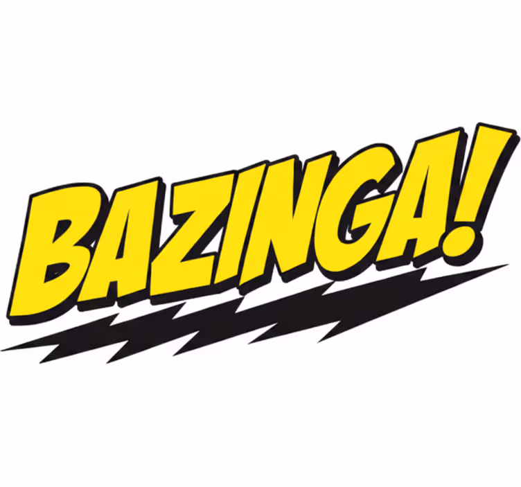 Cortina roller tv vinilo decorativo bazinga big bang - TenVinilo
