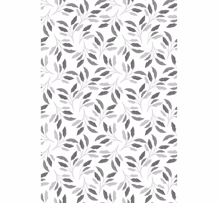 Cortina roller floral elegancia frondosa - TenVinilo