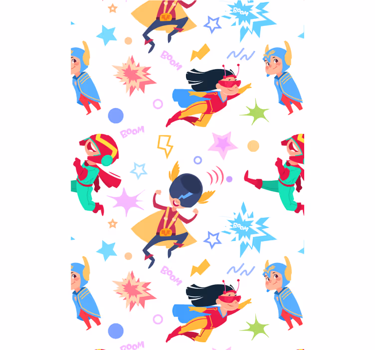 Cortina roller superhéroes aventuras de superheroes - TenVinilo