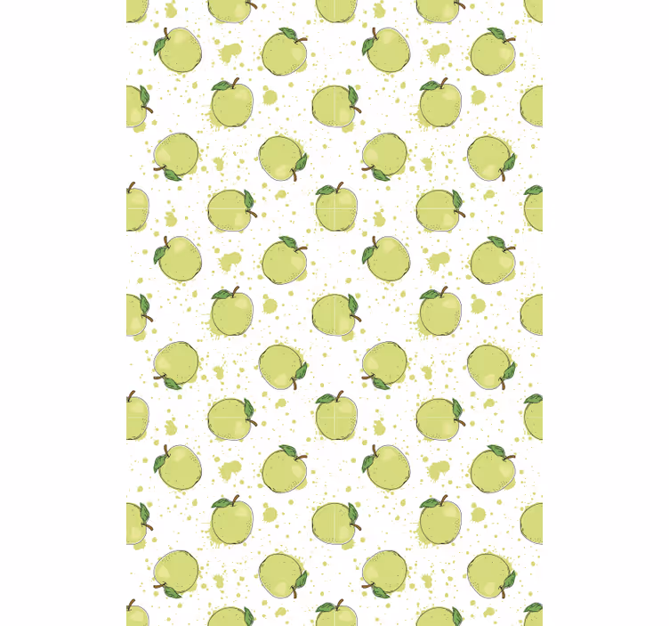 Cortina roller frutas matriz de manzana verde - TenVinilo