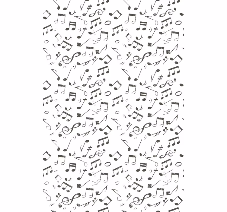 Cortina roller infantil cascada de notación musical - TenVinilo