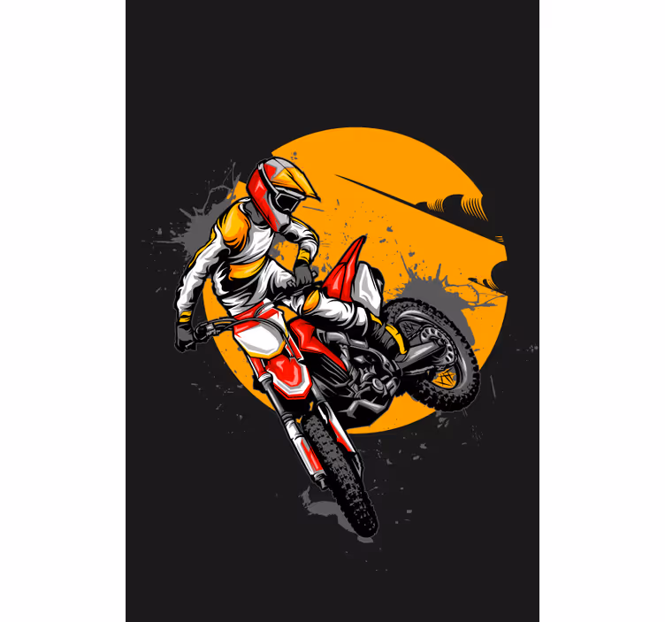Estor infantil estilo motocross - TenVinilo