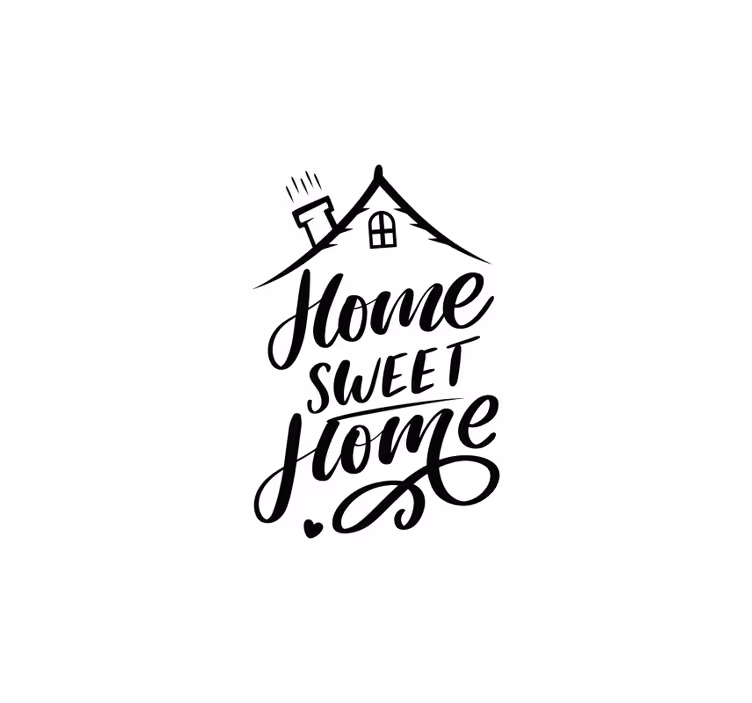 Estor enrollable blanco home sweet home - TenVinilo