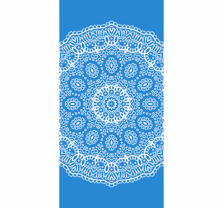 Cortina roller dibujos patrón de encaje mandala - TenVinilo