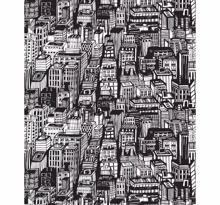 Estor dibujos Horizonte de nueva york reflejado - TenVinilo