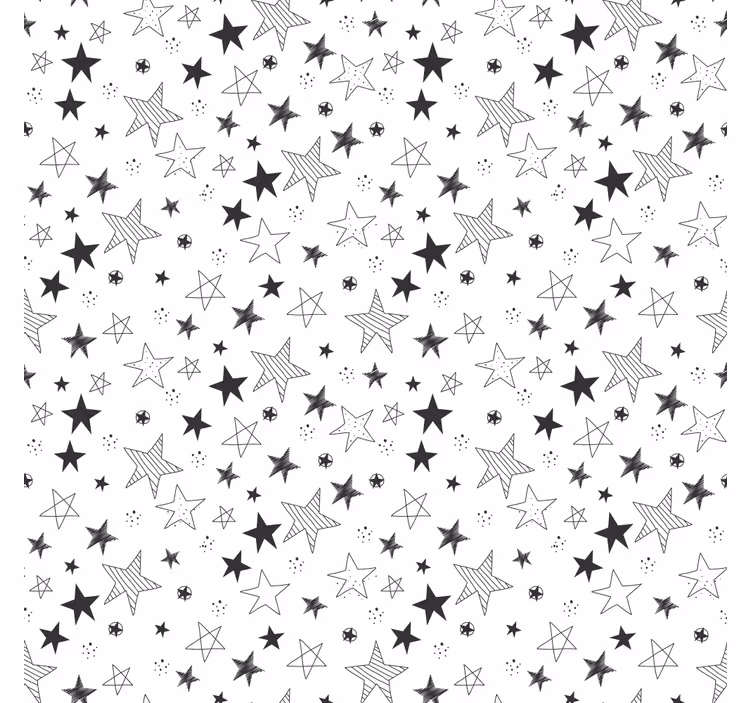 Cortina roller infantil aventura estrellada gris - TenVinilo