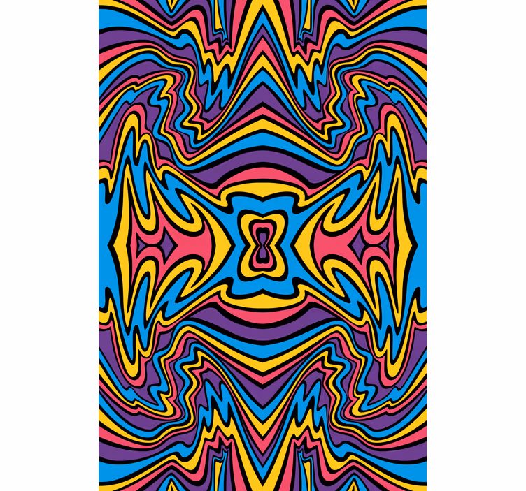 Estor dibujos Colores vivos líneas maravillosas - TenVinilo