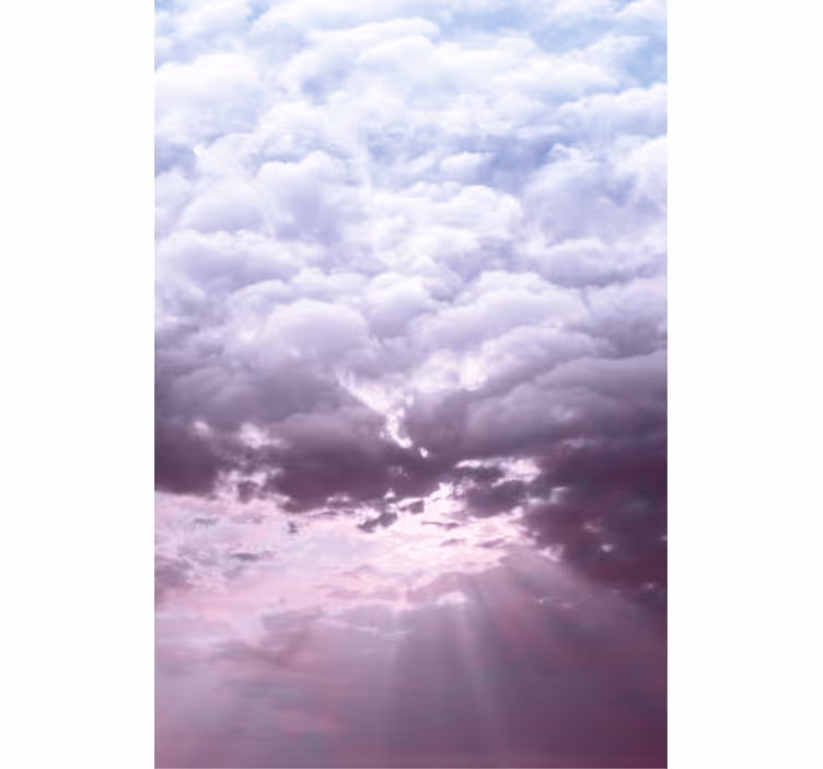Estor enrollable nubes con destello solar - TenVinilo