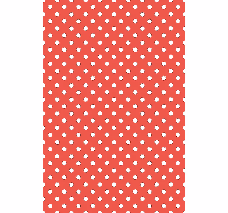 Cortina roller cocina lunares rojos - TenVinilo