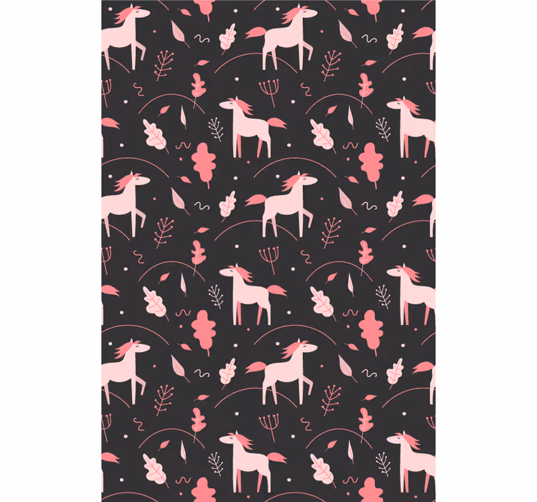 Cortina roller infantil dulces unicornios rosados - TenVinilo