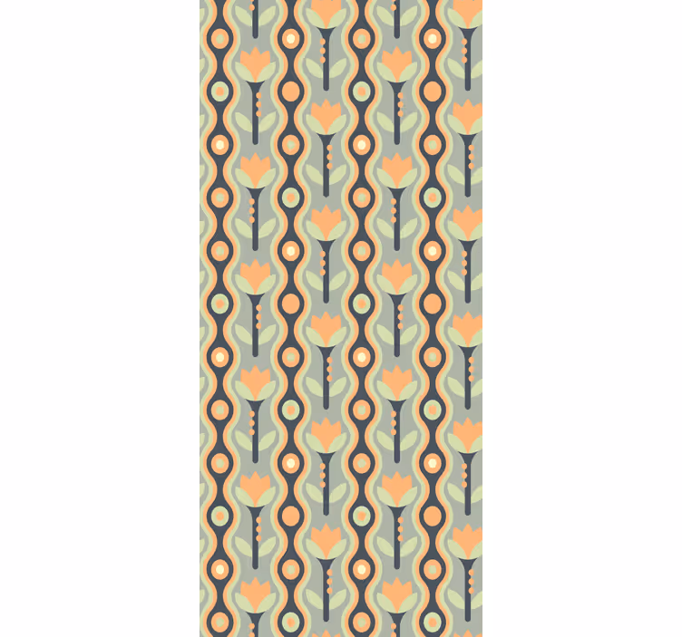 Cortina roller floral rollo de pétalos abstracto - TenVinilo