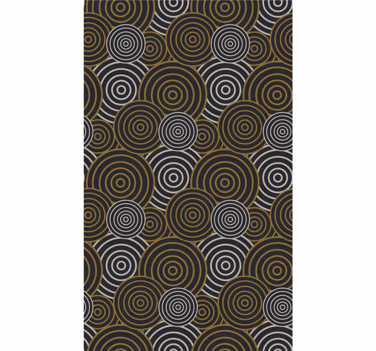 Cortina roller textura patrón de círculo concéntrico - TenVinilo