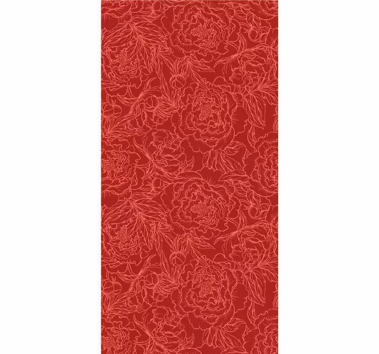 Cortina roller floral elegantes composiciones florales - TenVinilo
