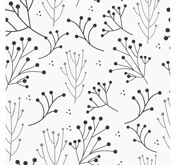 Estor estilo moderno florales minimalistas - TenVinilo
