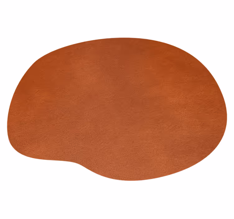 Individual para mesa textura de cuero marrón - TenVinilo