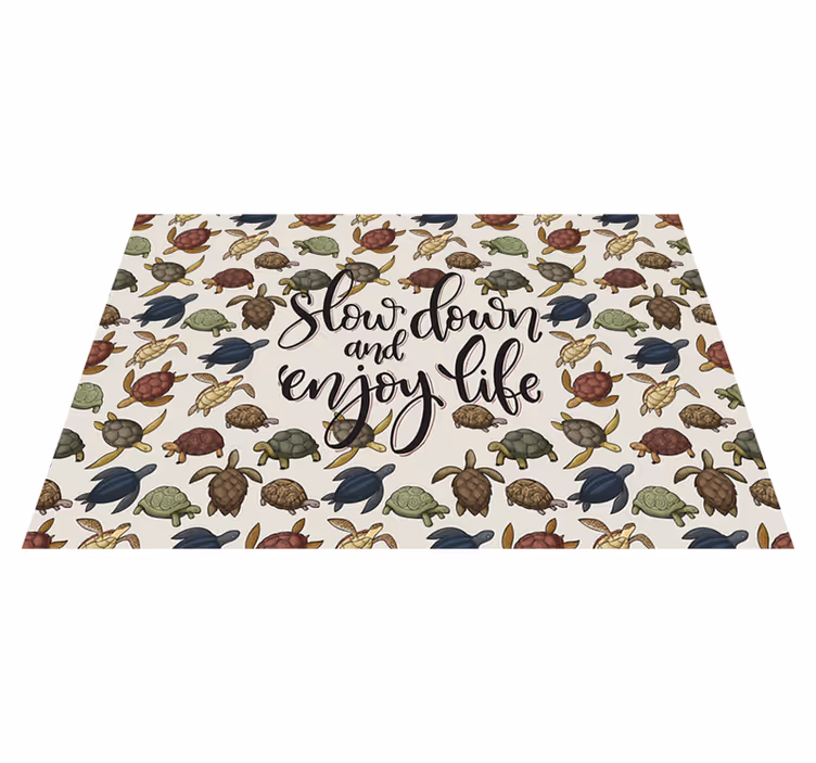 Individuales de mesa frase variedad de tortugas - TenVinilo