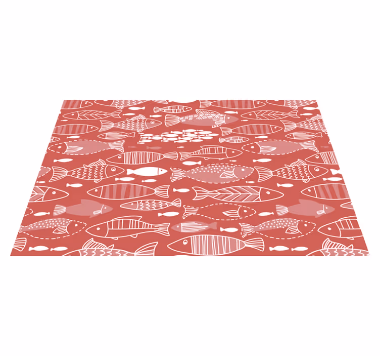 Mantel individual original contraflujo peces - TenVinilo