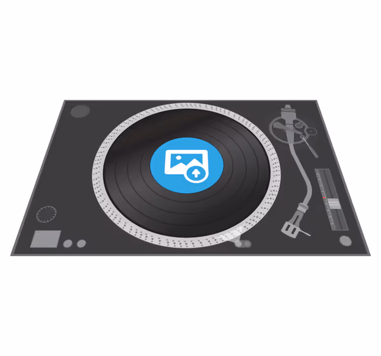 Mantel individual personalizado disco DJ - TenVinilo