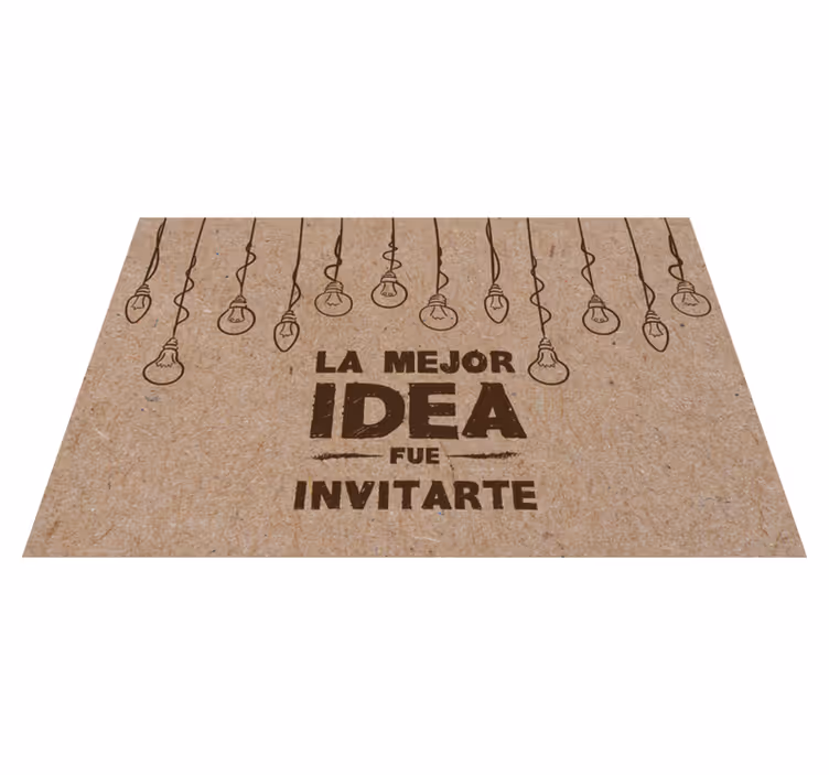Mantel individual la mejor idea fue invitarte - TenVinilo