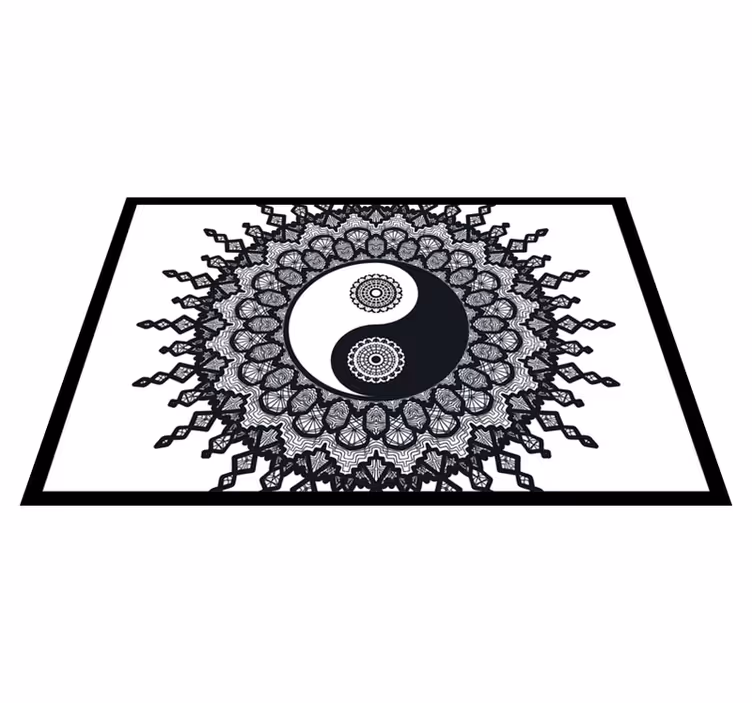 Mantel individual original Ying Yang paisley - TenVinilo