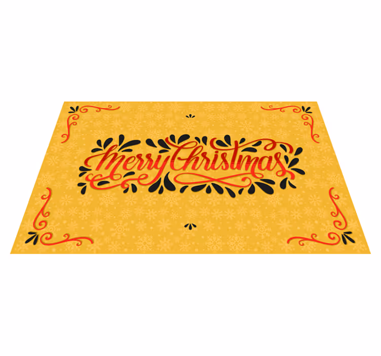 Individual de mesa navideño saludo festivo navideño - TenVinilo