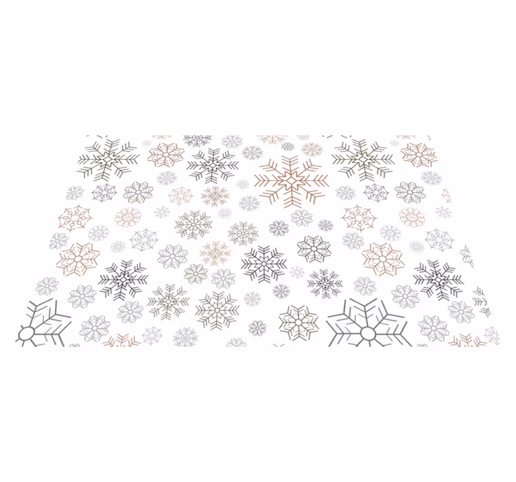 Mantel individual navideño copos de nieve - TenVinilo