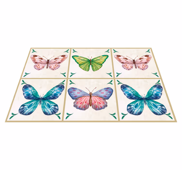 Individual mesa original composición de mariposas vibrantes - TenVinilo