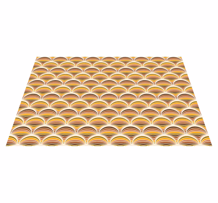 Individual de mesa patrón motivo de olas curvas - TenVinilo