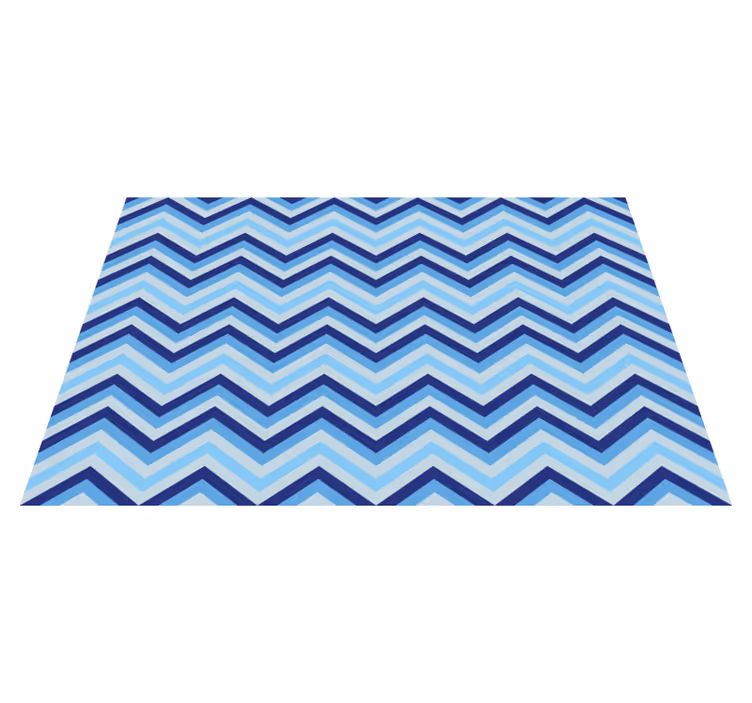 Mantel individual moderno chevron de blues - TenVinilo