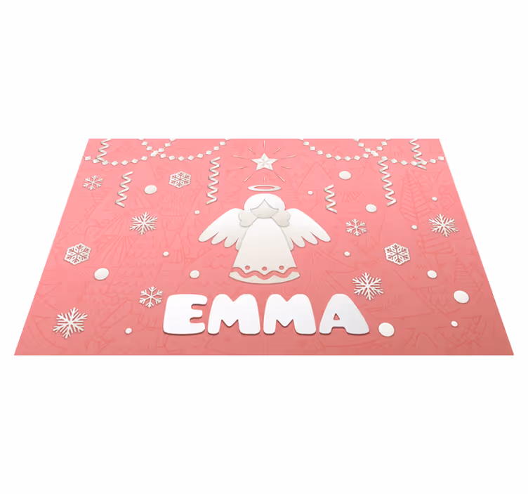 Individual de mesa navideño tema de Ángel - TenVinilo
