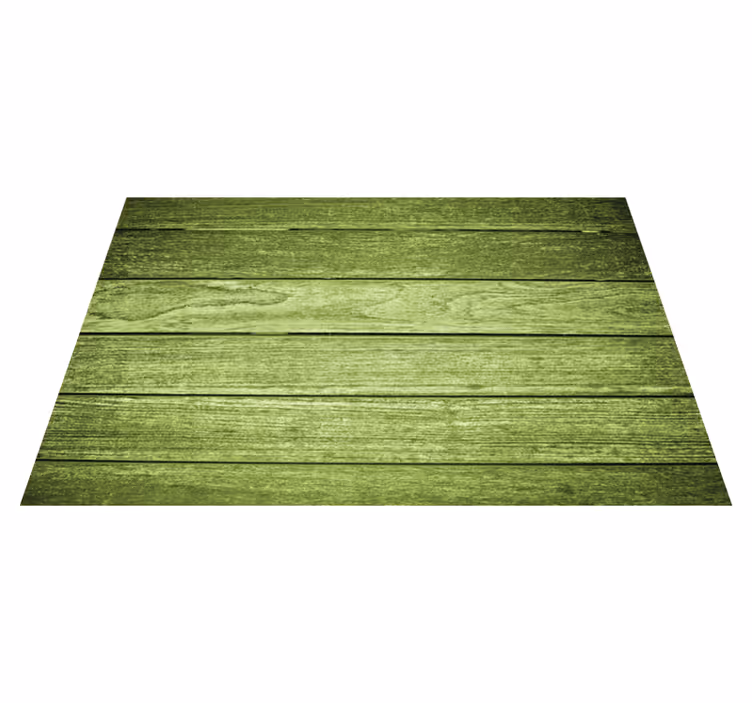 Mantel individual patrón Textura de madera verde - TenVinilo