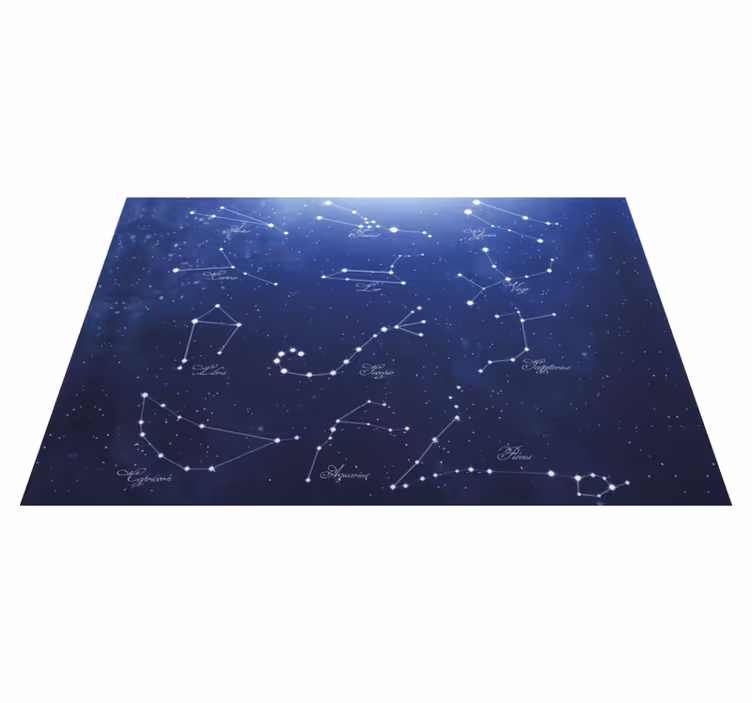 Individual de mesa frase mapa de estrellas constellations - TenVinilo