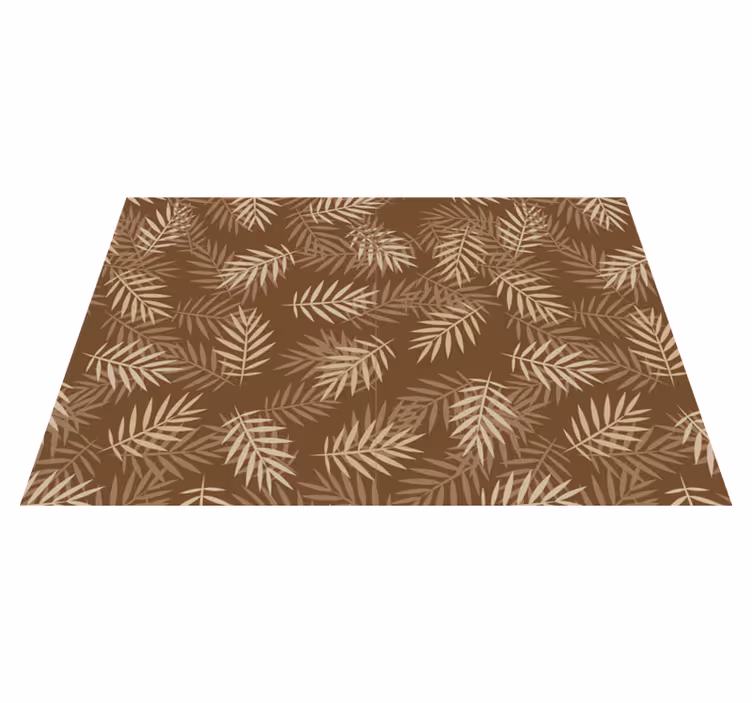 Manteles individuales originales Hojas de palmera beige - TenVinilo