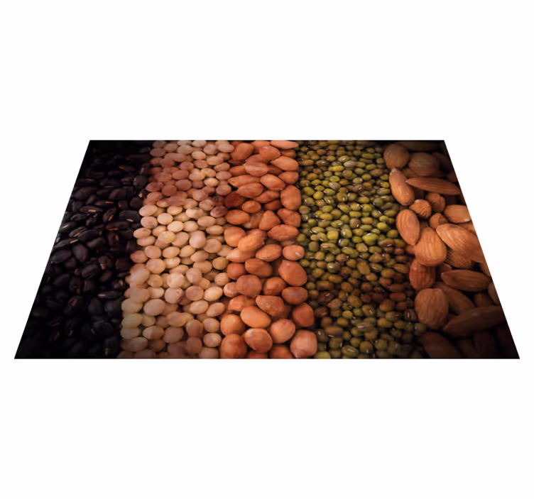 Individual de mesa patrón variedad de frutos secos - TenVinilo