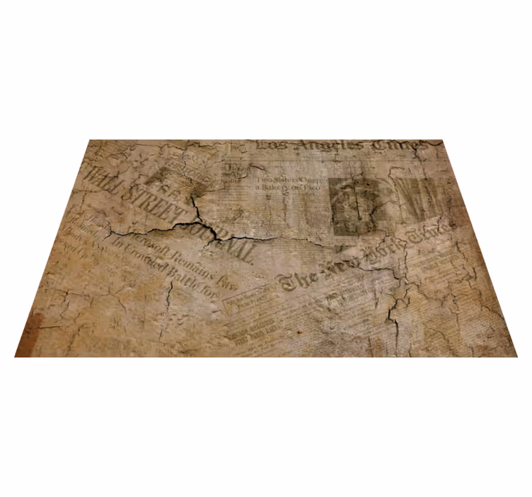 Individual de mesa patrón superficie de papel agrietado - TenVinilo