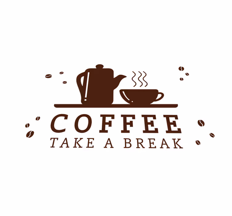 Individual de mesa frase cita para el café - TenVinilo