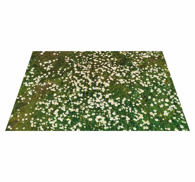 Individual de mesa patrón flores frescas - TenVinilo