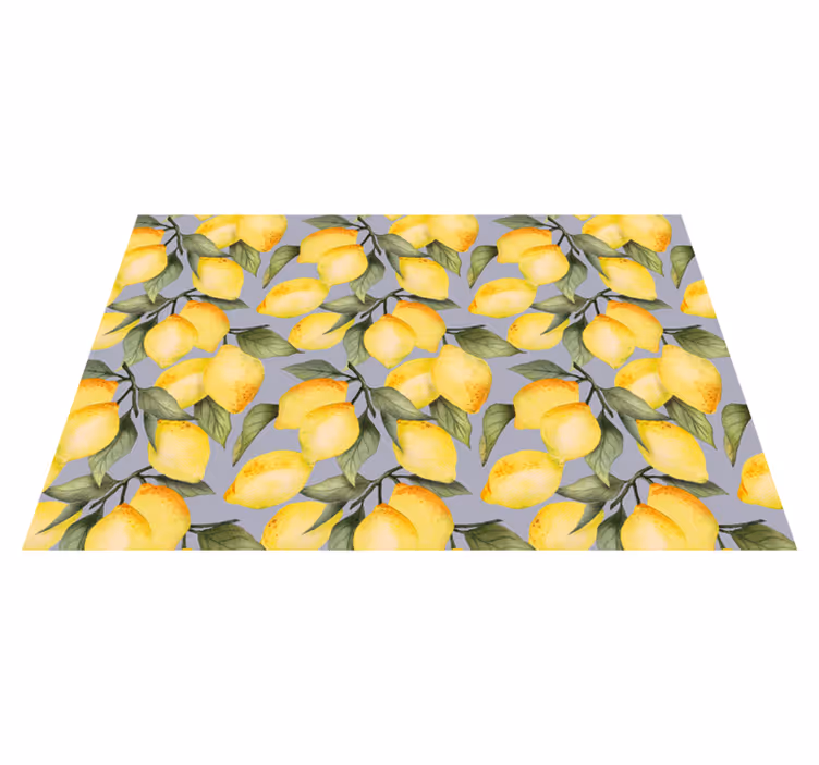Manteles individuales elegantes Limones pintados - TenVinilo