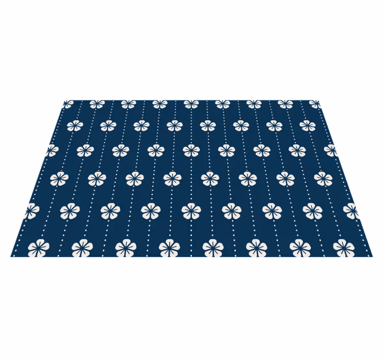 Individual mesa original tapete floral - TenVinilo