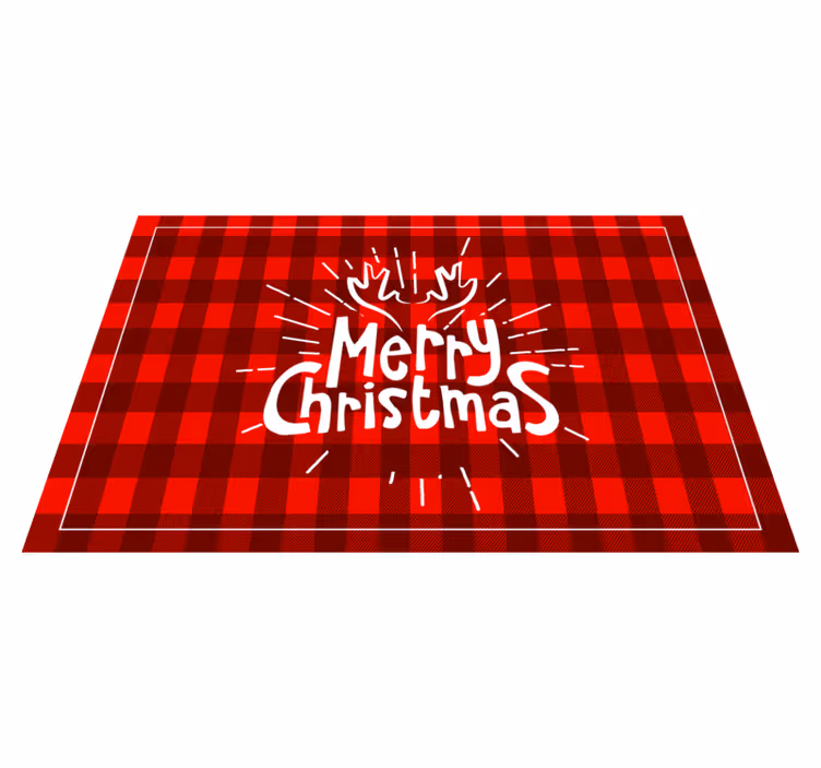 Individual de mesa navideño diseño feliz navidad - TenVinilo