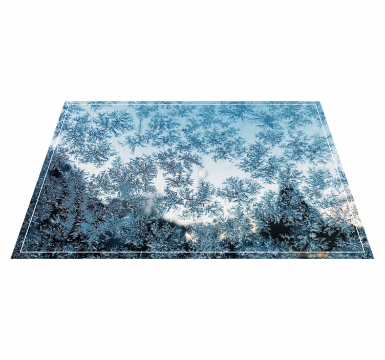 Individual de mesa patrón hielo esmerilado - TenVinilo