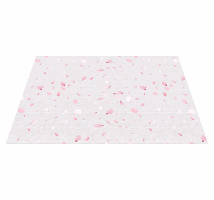 Individual de mesa patrón superficie de pétalos - TenVinilo