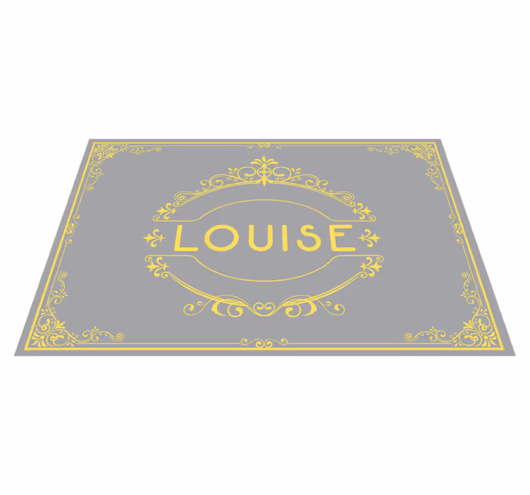 Individual mesa personalizable exhibidor de nombres elegante - TenVinilo