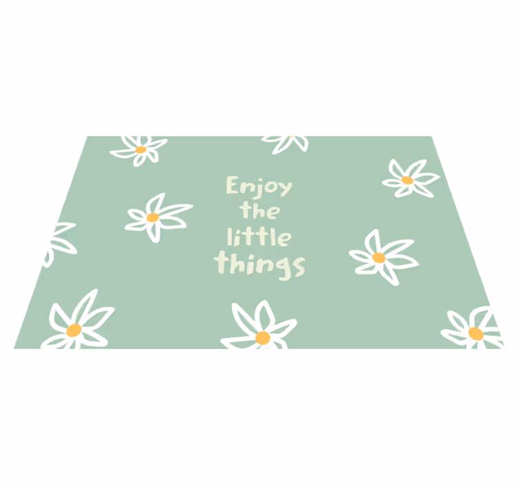 Individual mesa original conjunto floral margarita - TenVinilo