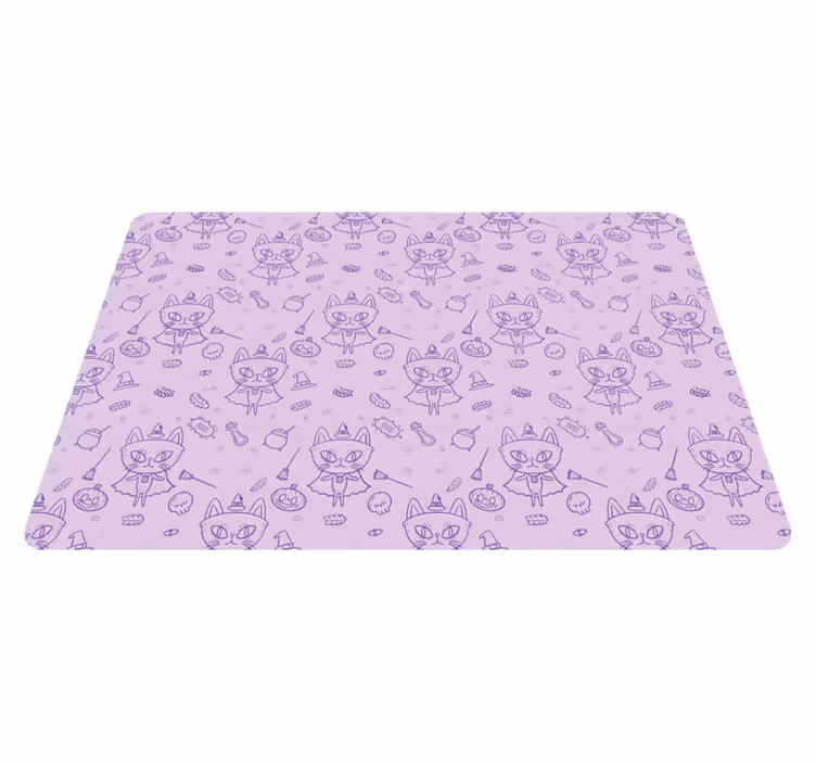 Individual de mesa infantil motivo de gato caprichoso - TenVinilo