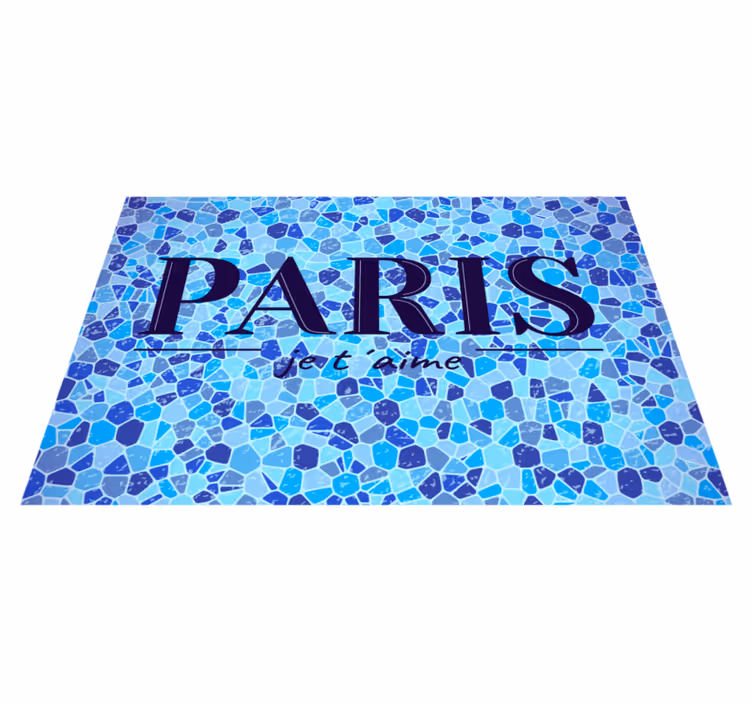 Individual de mesa frase amor en parís - TenVinilo