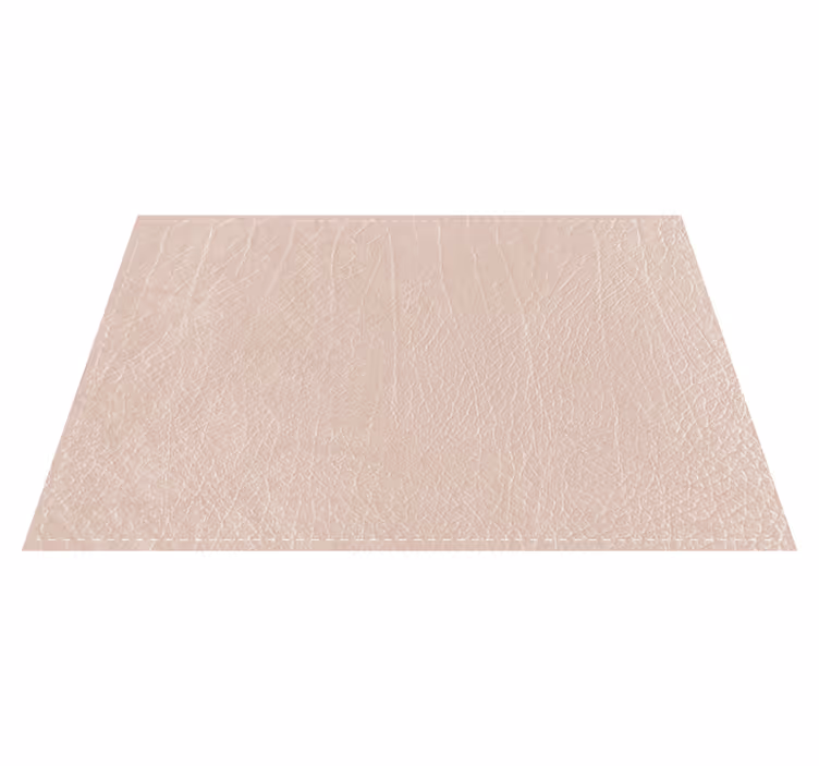 Mantel individual patrón Efecto cuero beige - TenVinilo