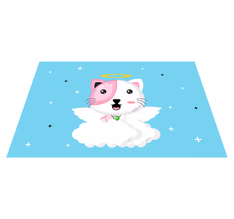 Individual de mesa infantil gatito Ángel - TenVinilo